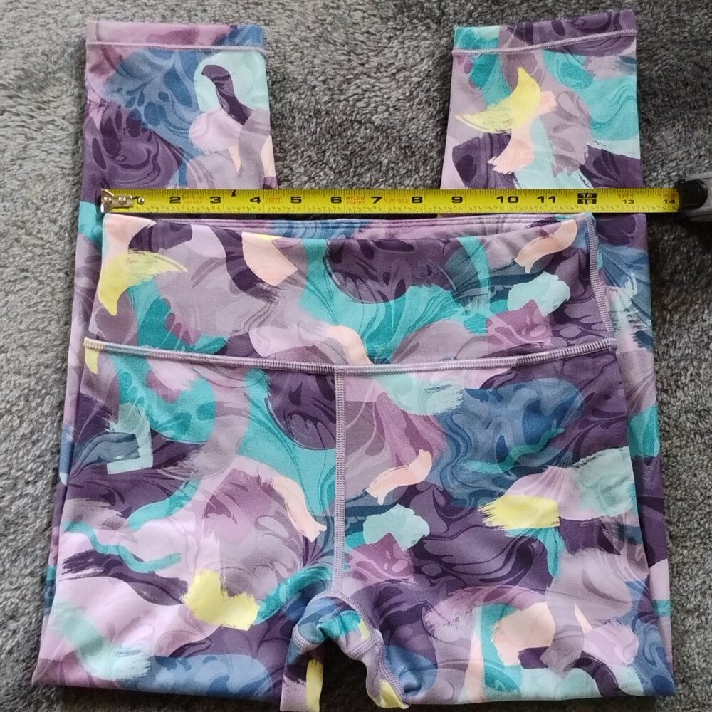 Athleta Girl Hi Rise Printed Chit Chat Capri Leggings XL/14 - NWOT